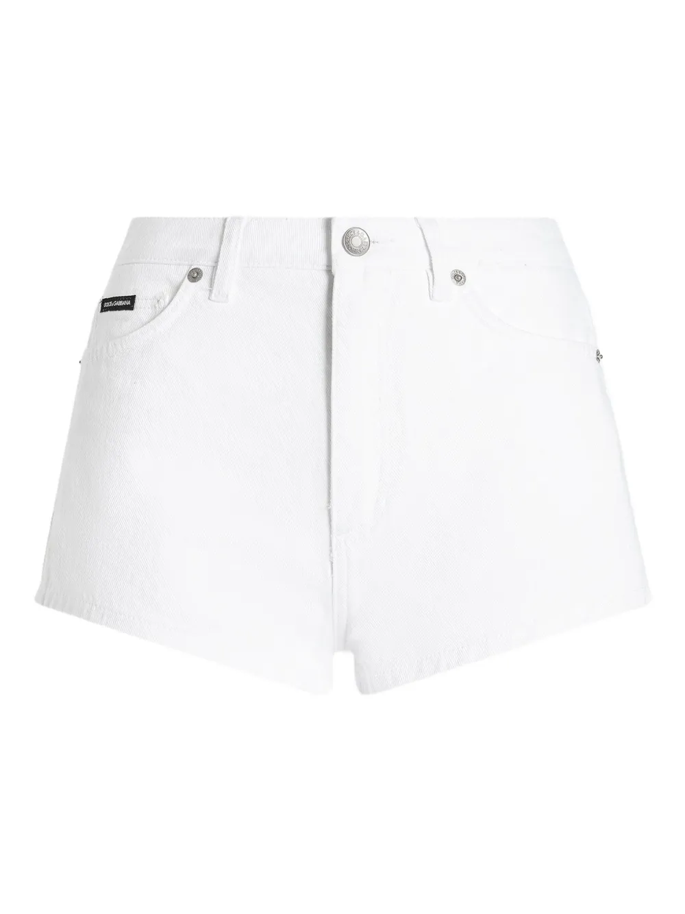 Dolce & Gabbana Shorts met logoplakkaat Wit