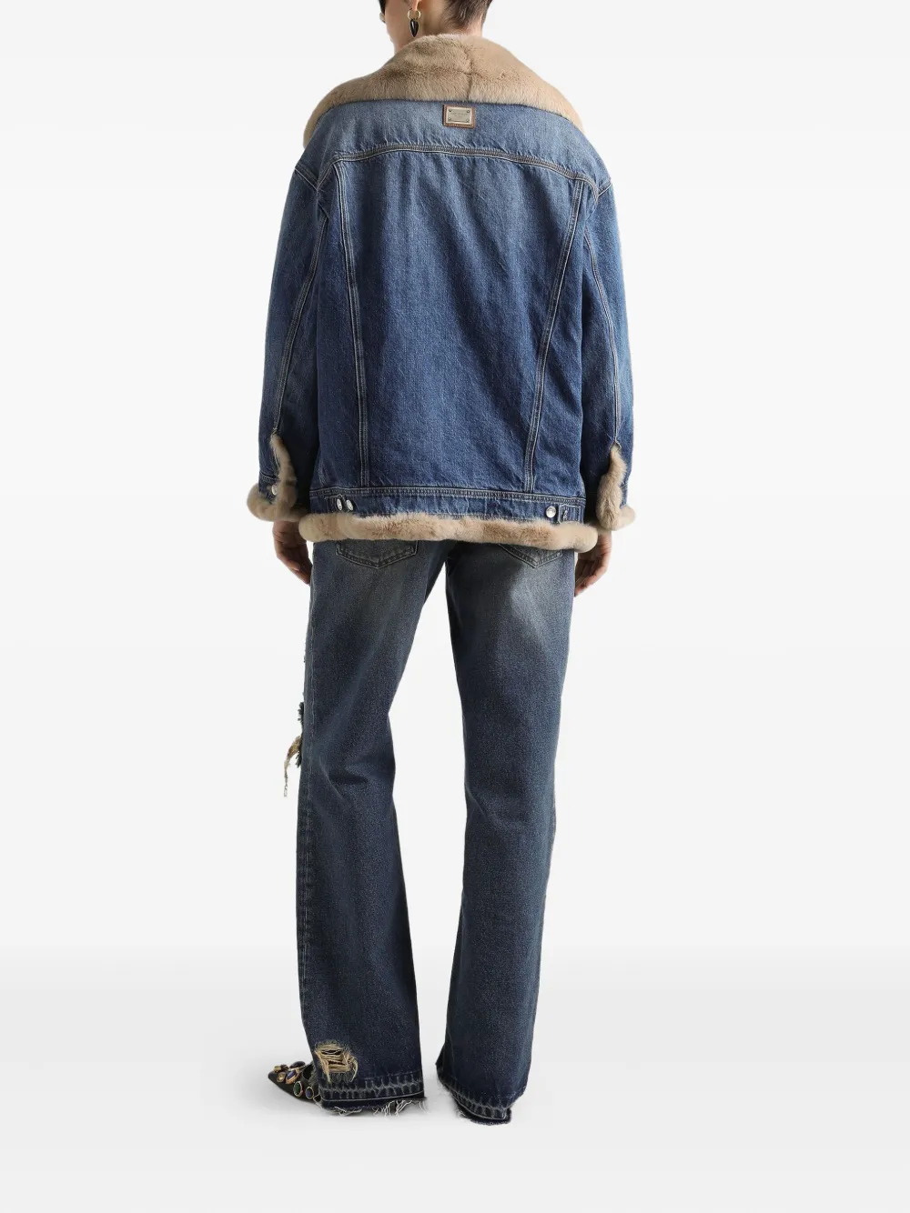 Dolce & Gabbana Gerafelde jeans Blauw