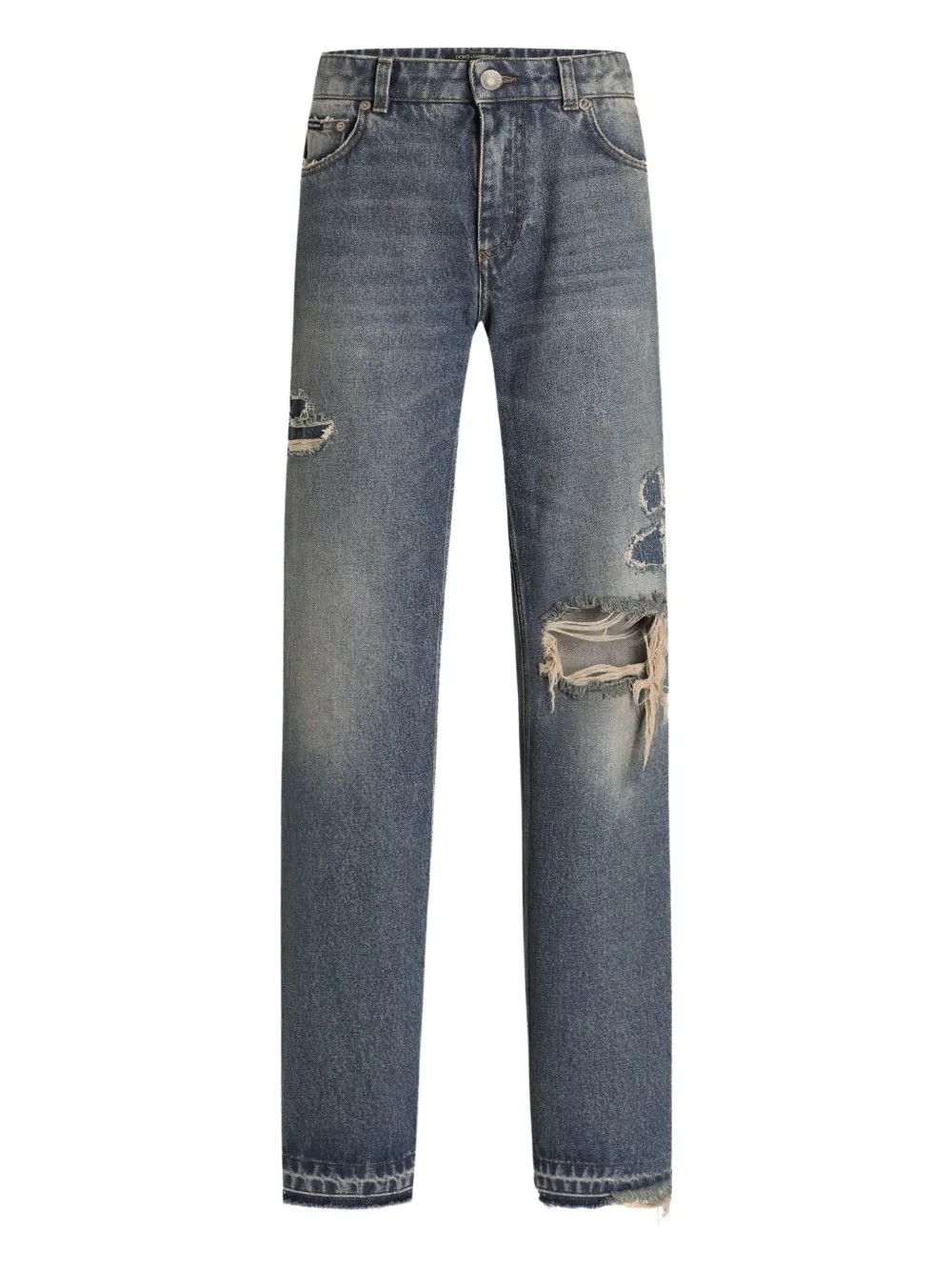 Dolce & Gabbana Gerafelde jeans Blauw