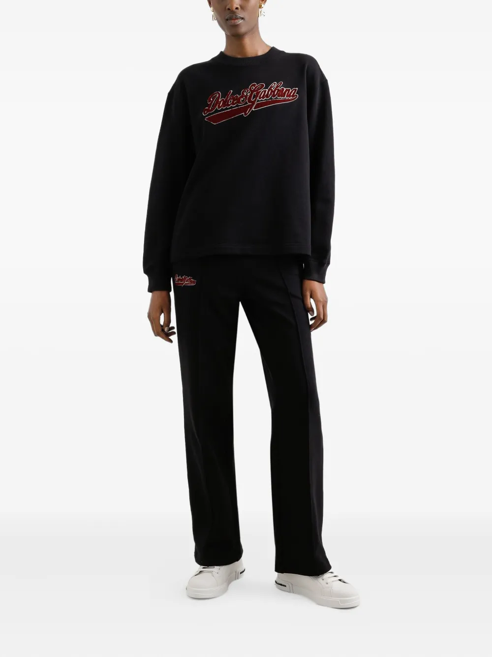 Dolce & Gabbana Trainingsbroek met logopatch Zwart