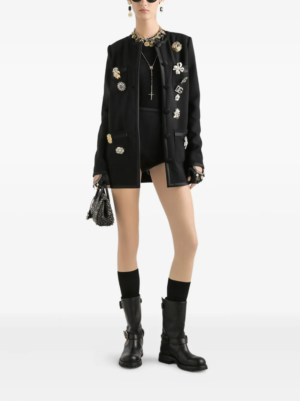 Dolce & Gabbana High waist shorts Zwart