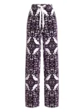 Dolce & Gabbana Majolica-jacquard trousers - Purple
