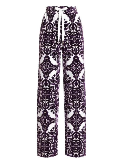 Dolce & Gabbana Majolica-jacquard trousers