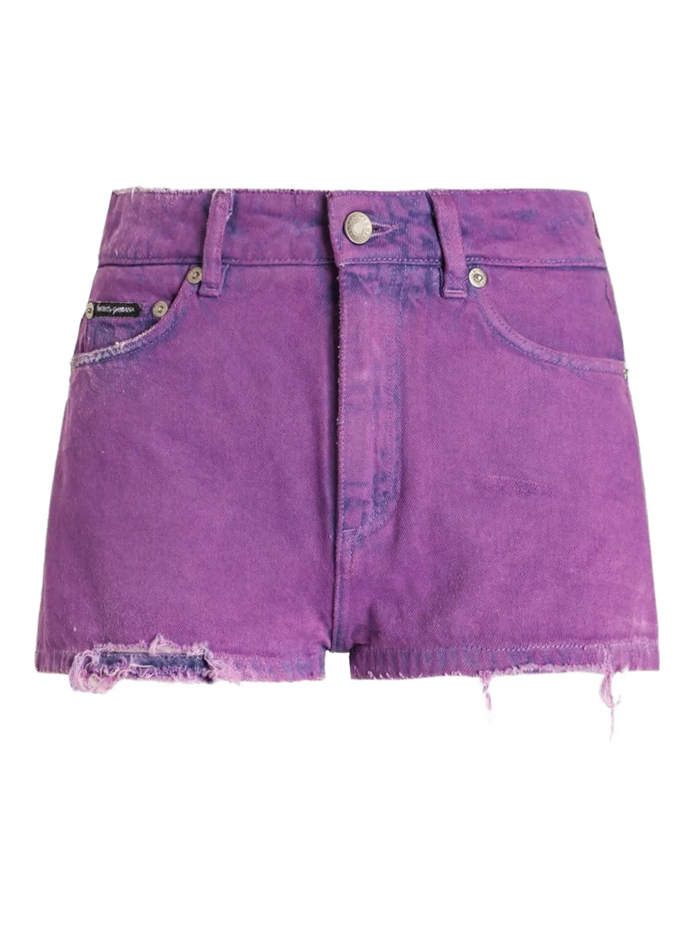 Dolce & Gabbana Cotton Shorts In Purple