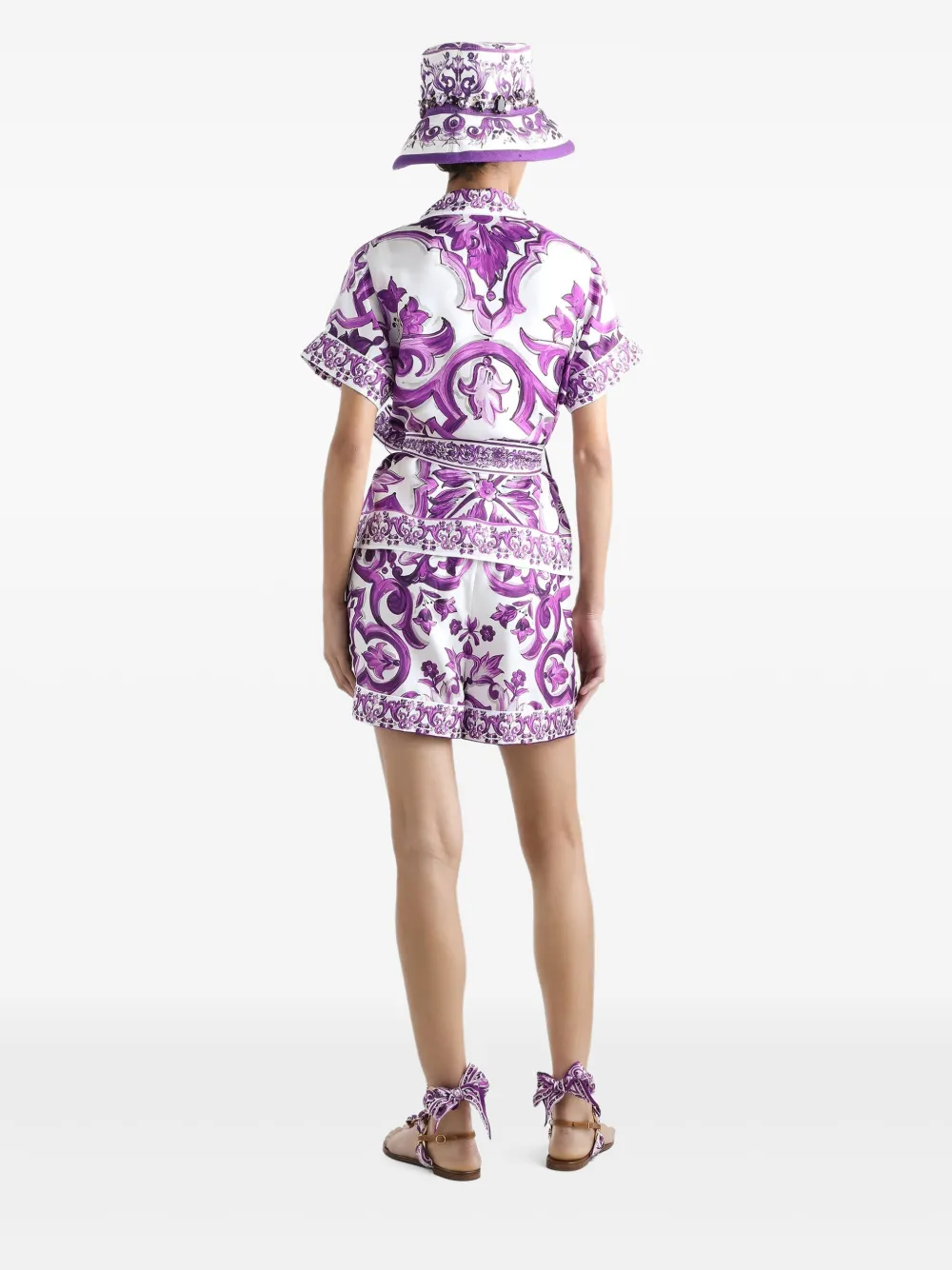 Dolce & Gabbana Zijden shorts Wit