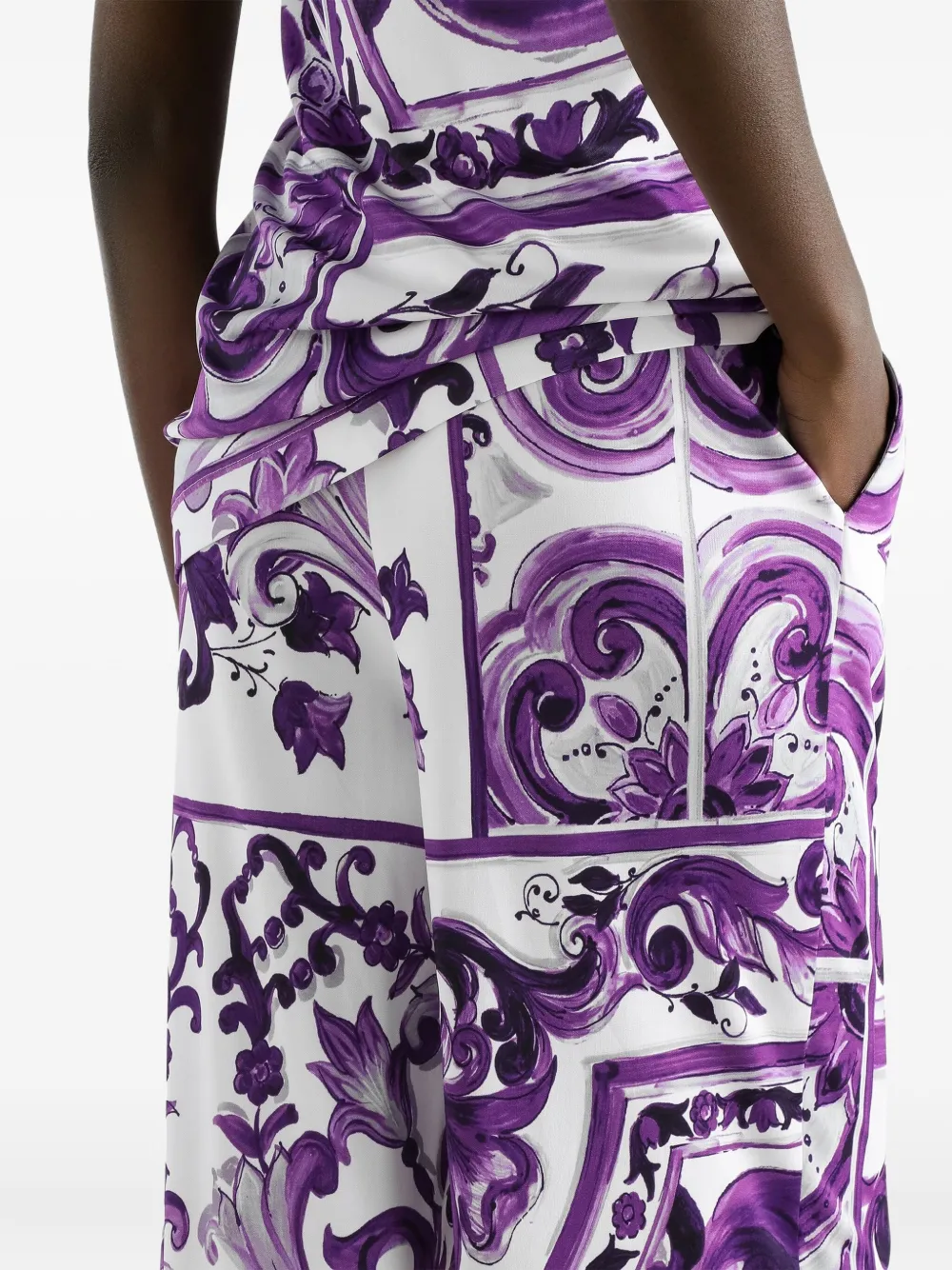 Dolce & Gabbana Broek met grafische print Wit