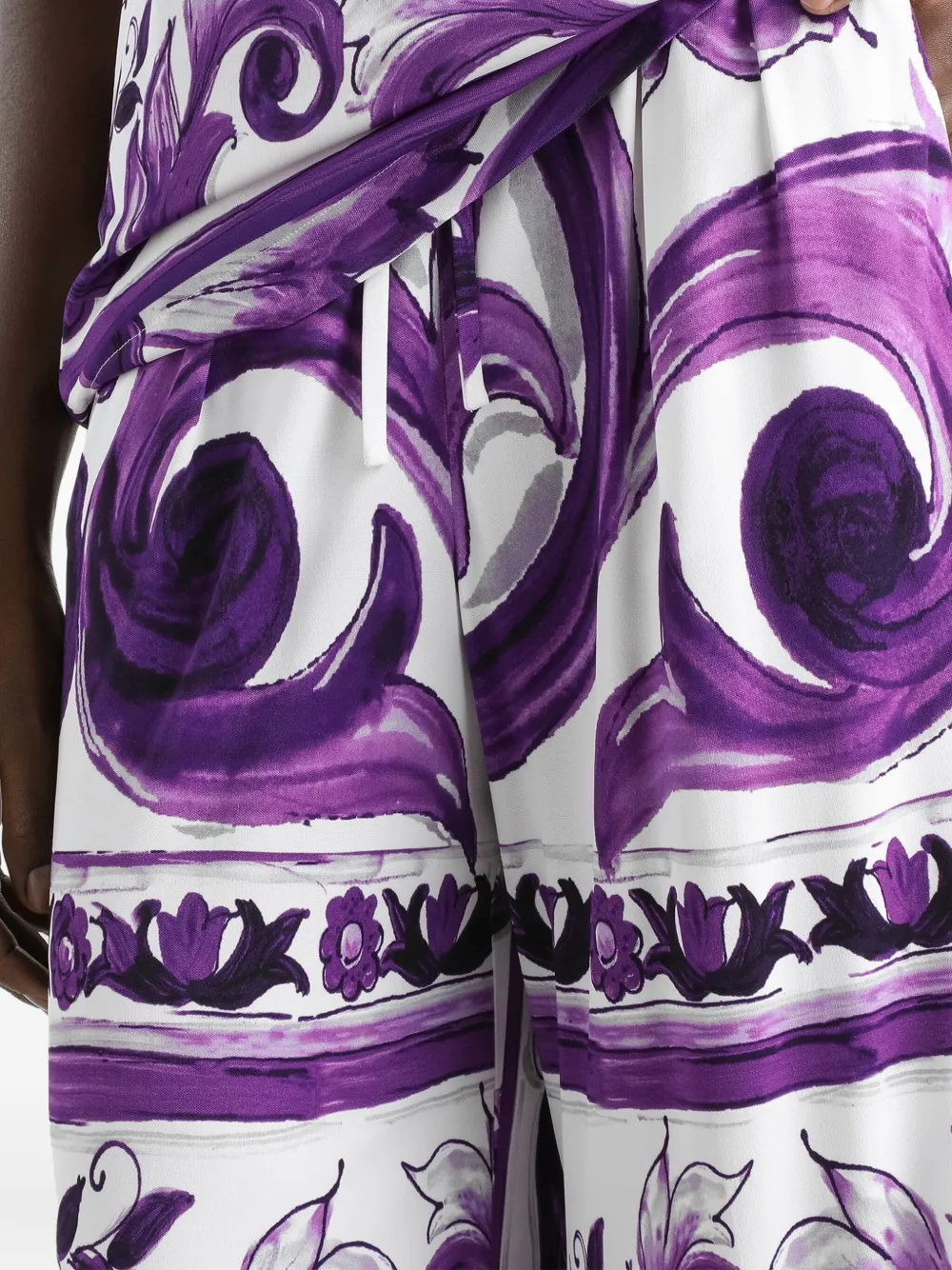 Dolce & Gabbana Broek met grafische print Wit