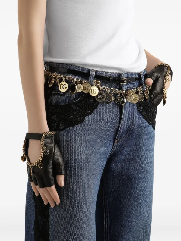 Dolce & Gabbana lace-embroidered Jeans | Blue | FARFETCH