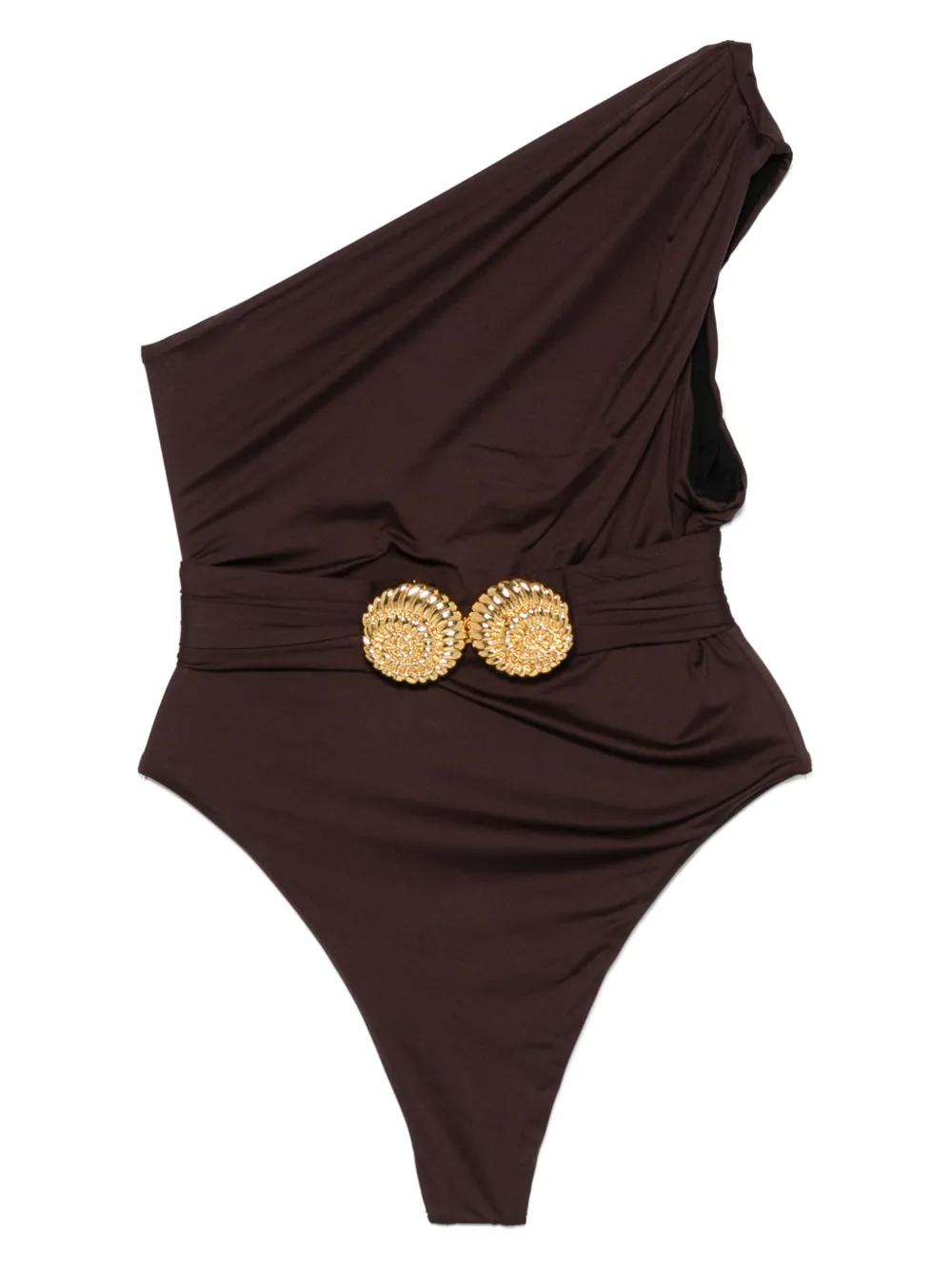 Balmain Asymmetrisch badpak Bruin