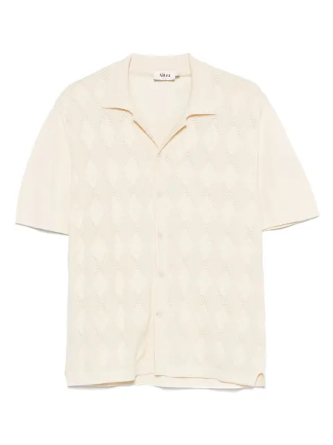 Altea camisa con motivo en jacquard
