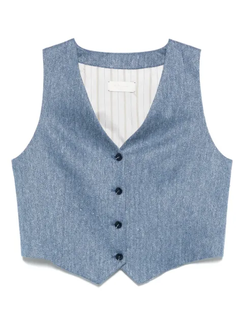 Circolo 1901 denim waistcoat