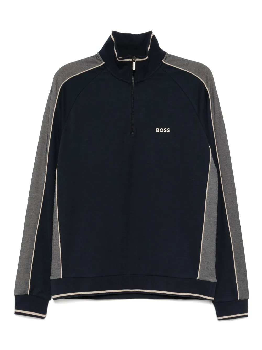 BOSS logo-embroidered sweatshirt | Blue | Image 1