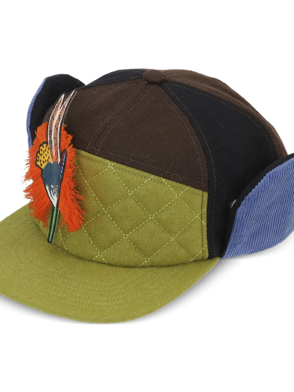 Henrik Vibskov feather-embellished cap | Men | Image 2