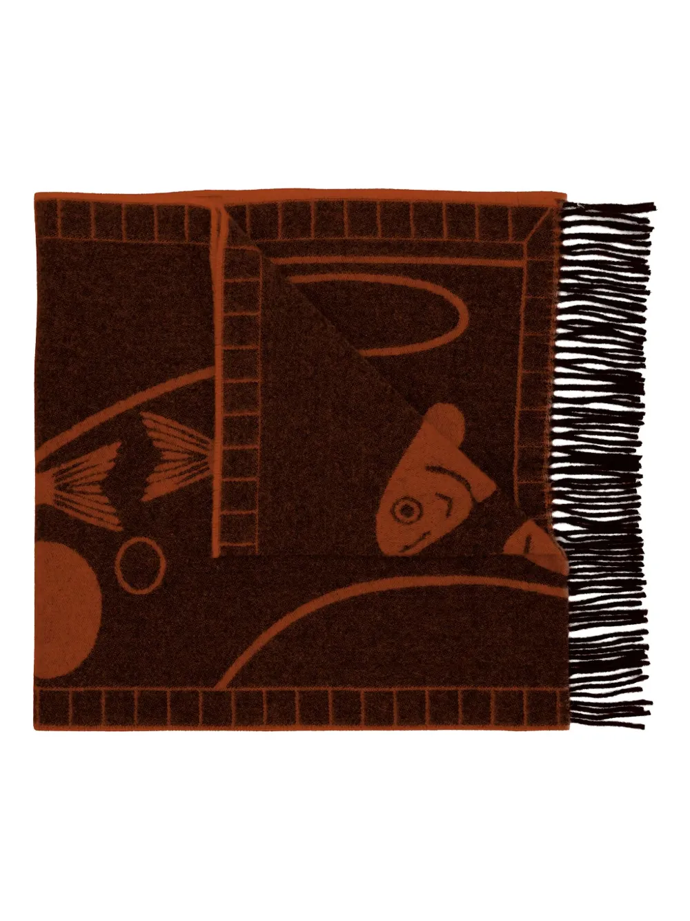 Henrik Vibskov Catch Match scarf | Orange | Image 1