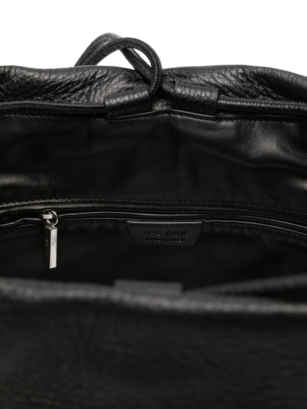 The Row Joe Leather Backpack In Black