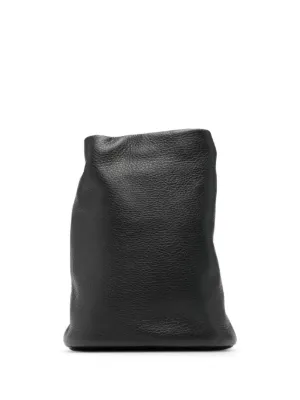 the rowメンズ　レザー ショルダーバッグ 黒　ザロウ The Row メンズ バッグ通販 - FARFETCH