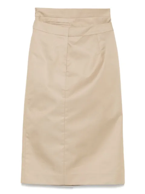SHUSHU/TONG twill midi dress