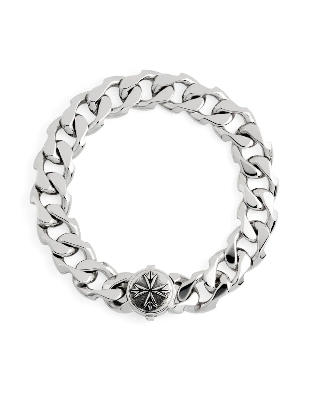 Emanuele Bicocchi Logo-engraved Bracelet In Silber