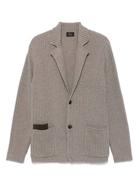 Brioni blazer tejido de canalé