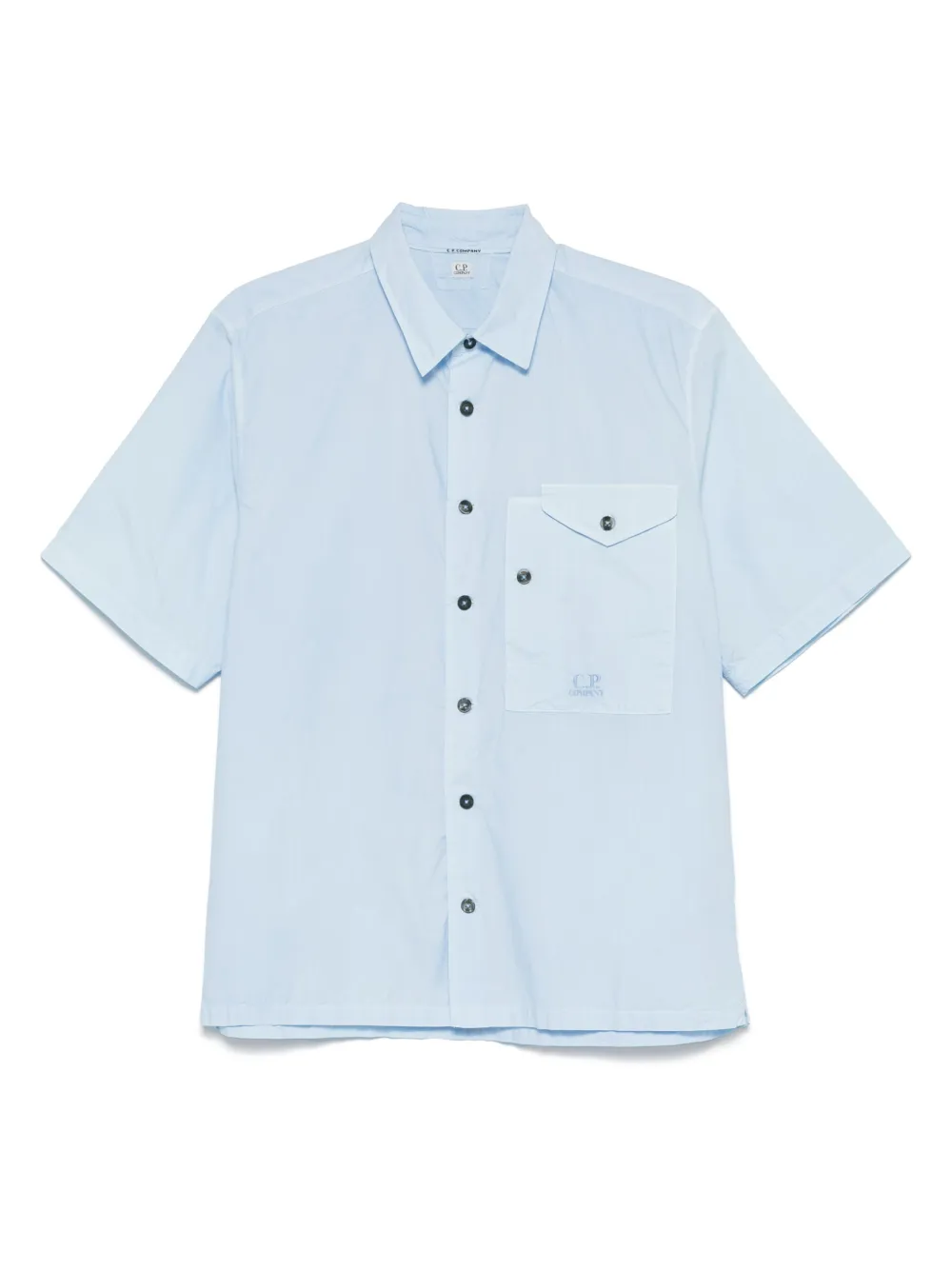 C.P. Company chemise en popeline à manches courtes | bleu | Image 1