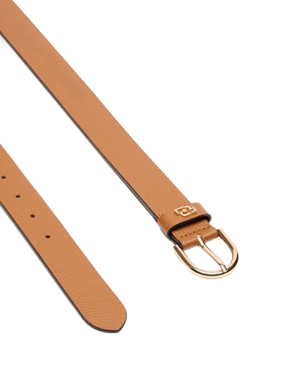 Liu •jo Logo-detail Buckle Belt In Brown