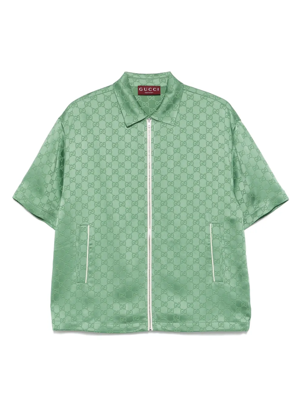 Gucci camisa con monograma GG | verde | Image 1