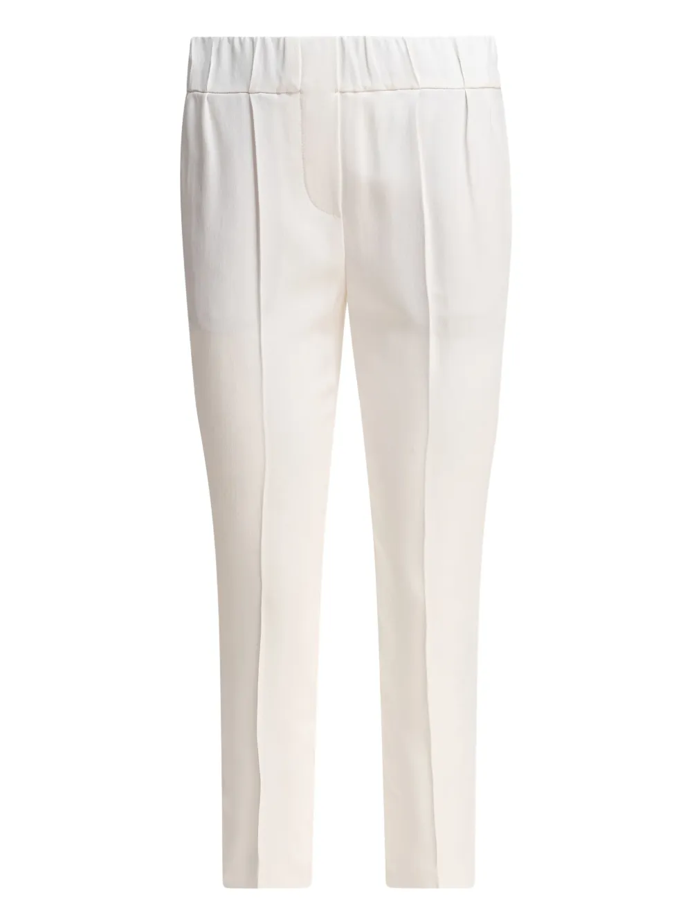 Brunello Cucinelli Broek met elastische taille Wit