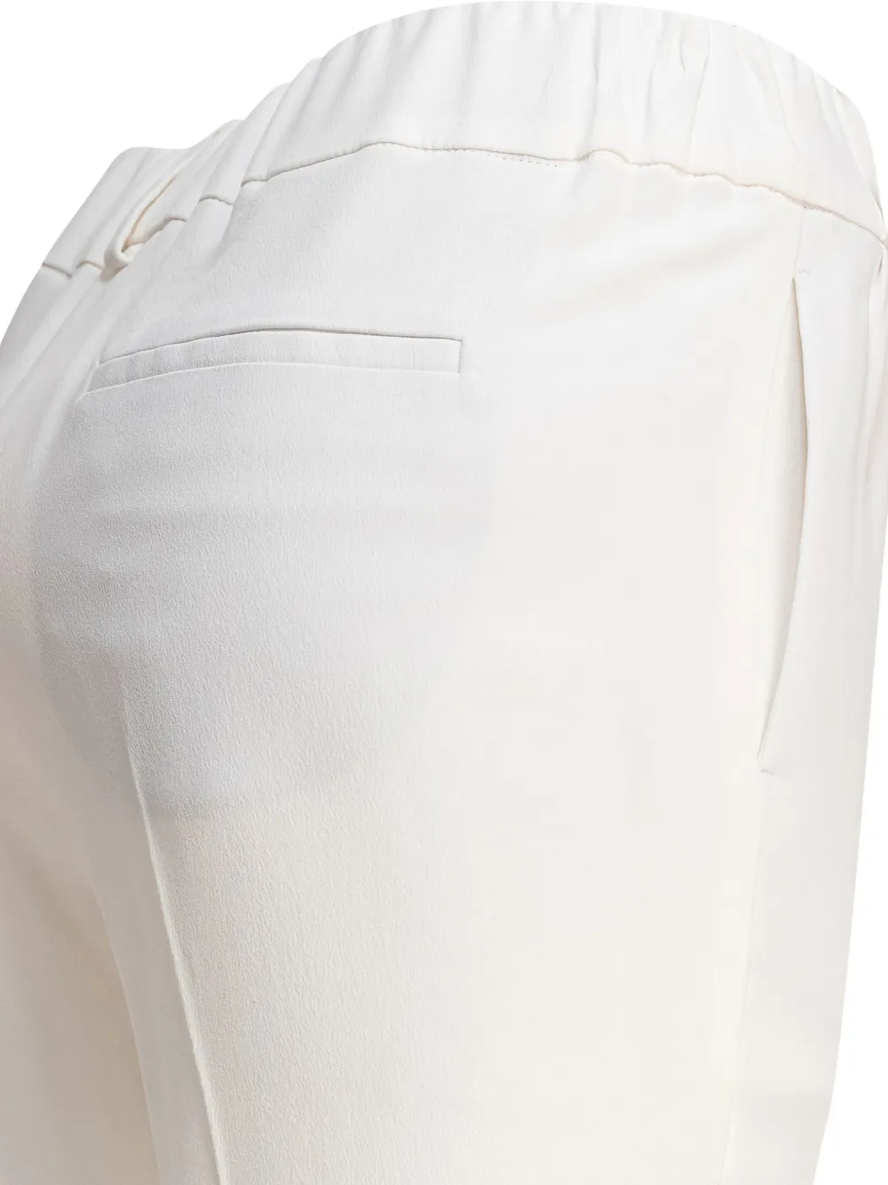 Brunello Cucinelli Broek met elastische taille Wit