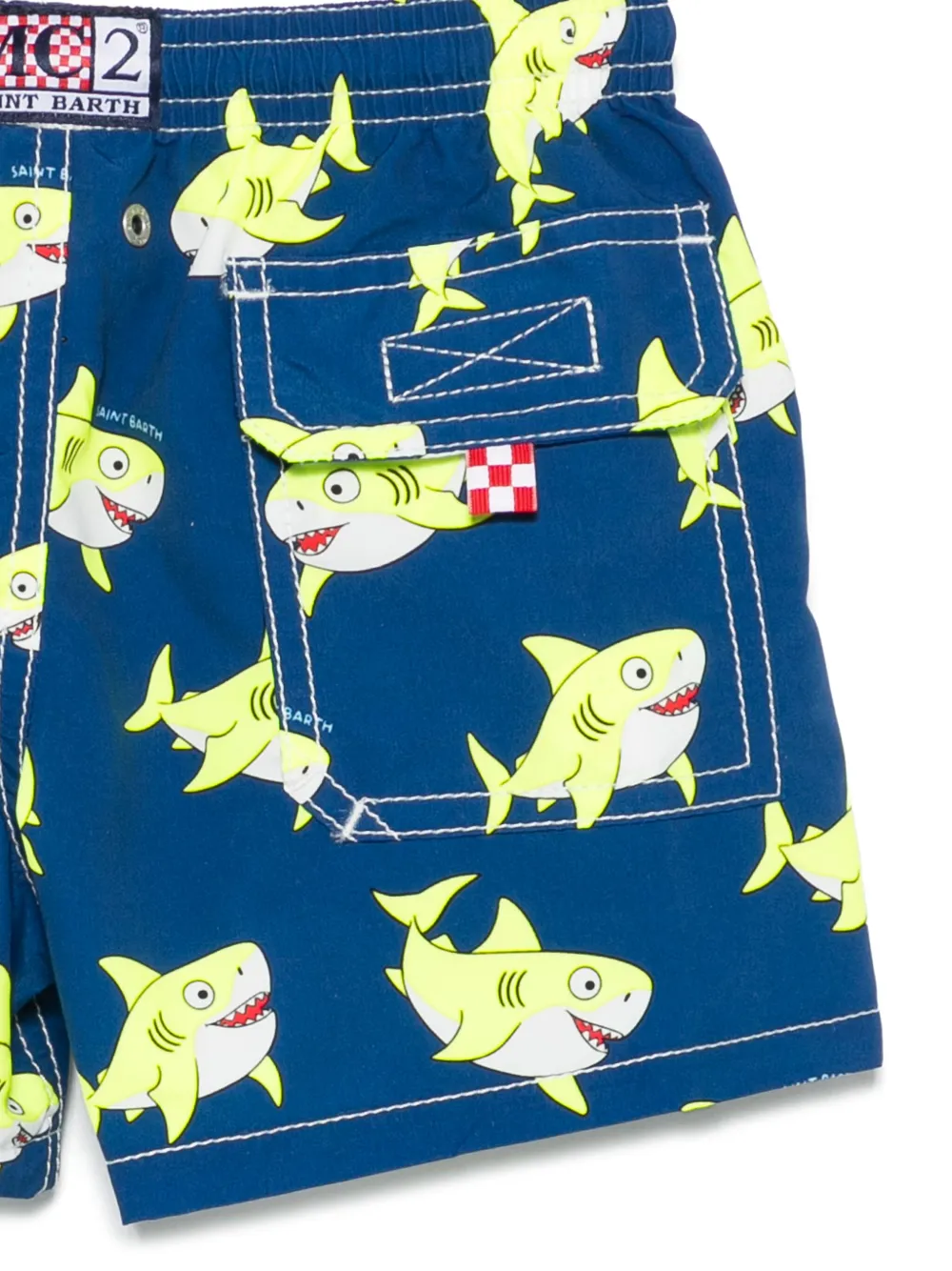 MC2 Saint Barth Kids Zwembroek met print Blauw