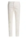 Brunello Cucinelli logo-patch trousers - White