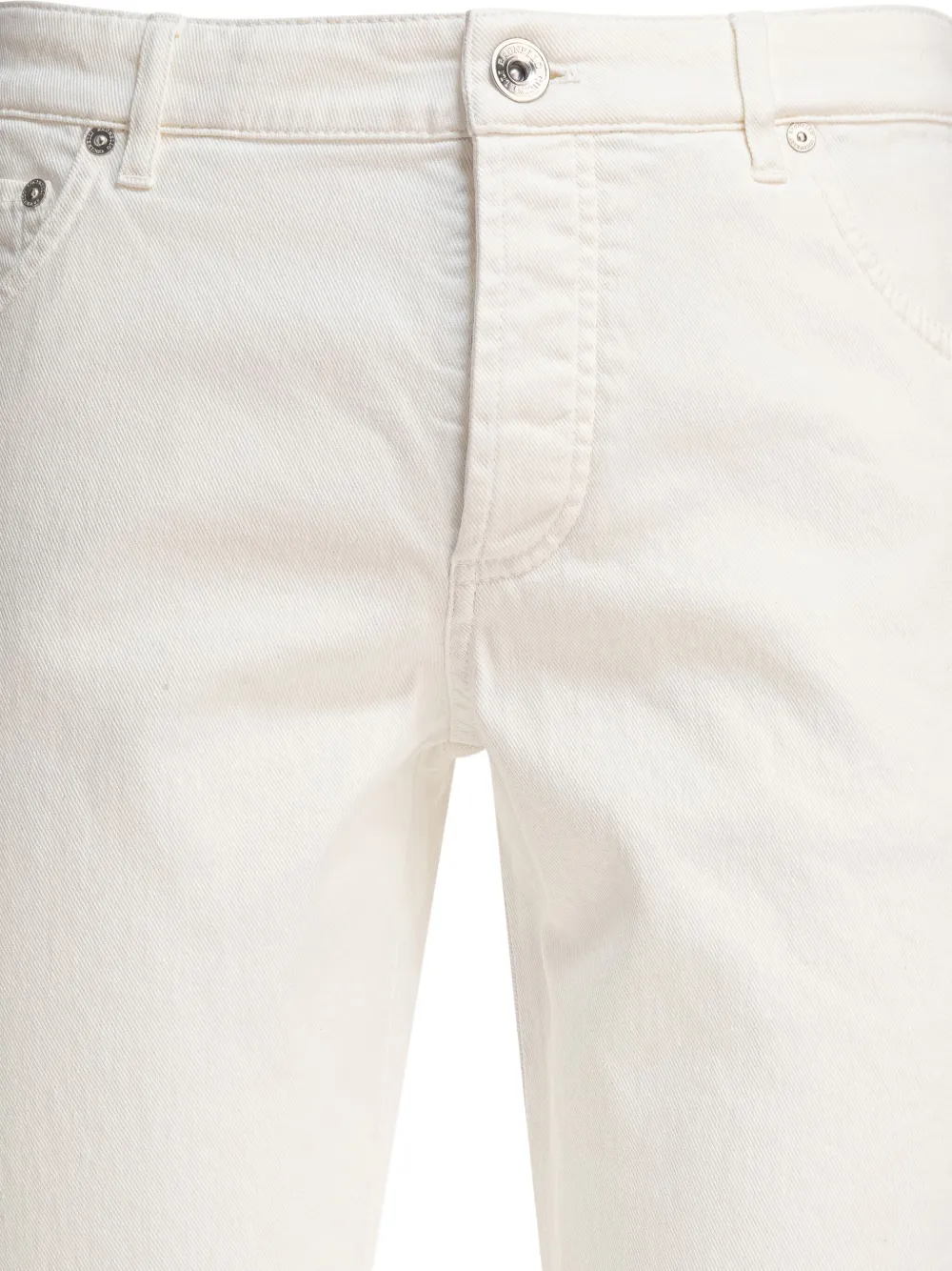 Brunello Cucinelli Broek met logopatch Wit