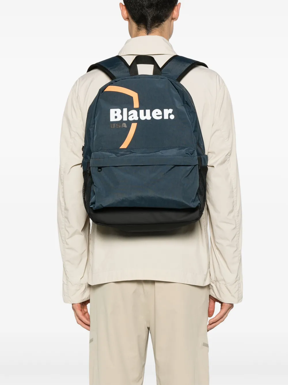 Blauer Mochila com estampa de logo | Image 2