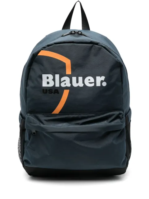 Blauer logo-print backpack
