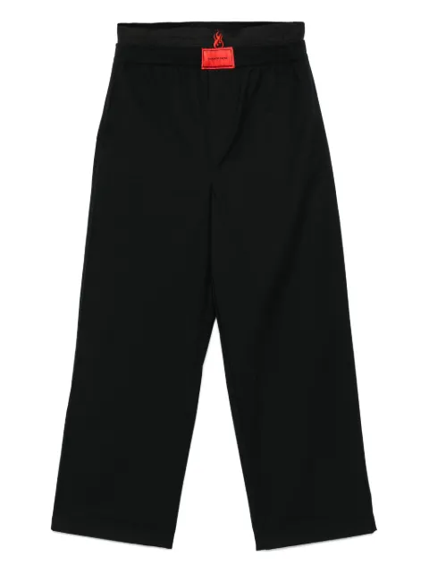 Vision Of Super embroidered-flames trousers