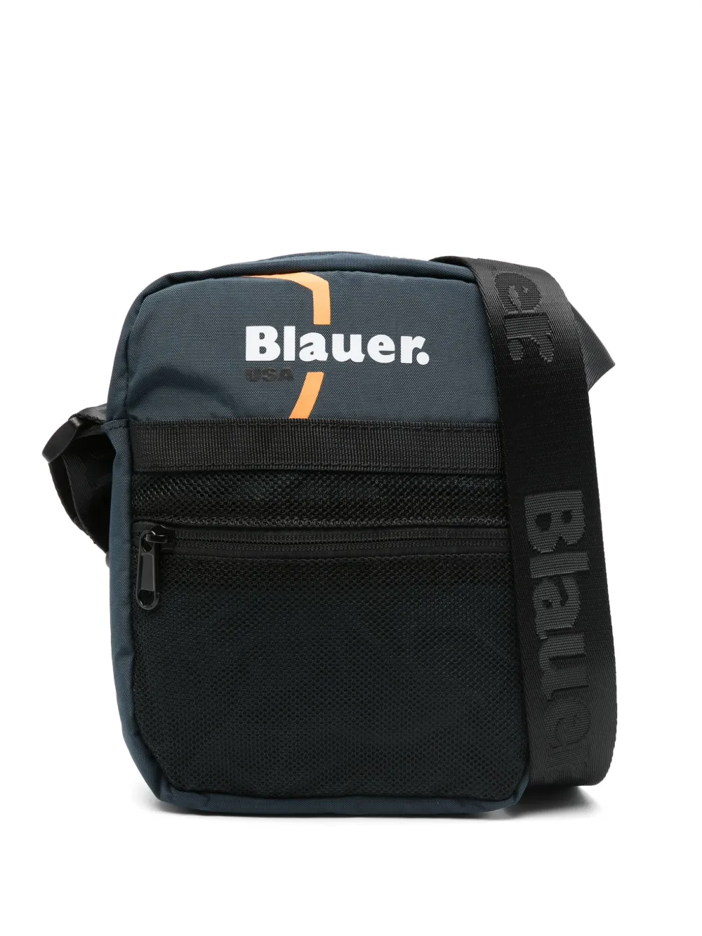 Blauer logo-print messenger bag | Blue | Image 1