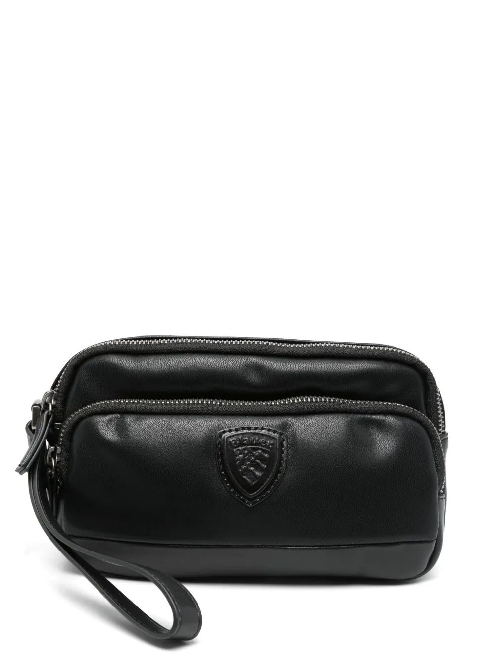 Blauer Necessaire com patch de logo | Preto | Image 1