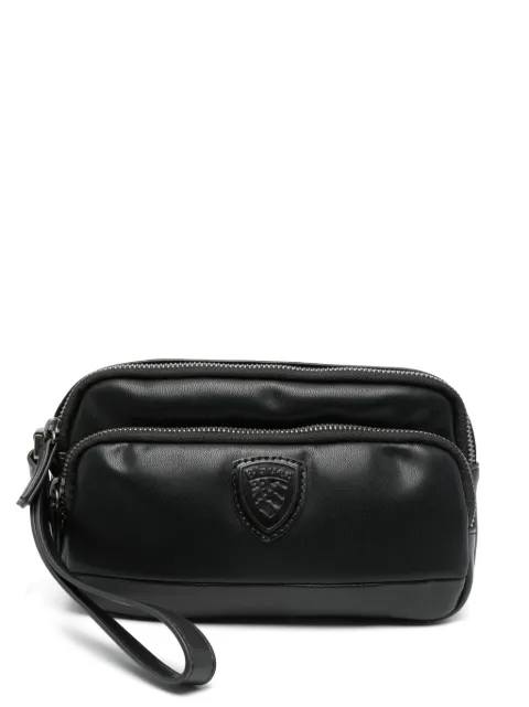 Blauer logo-patch wash bag