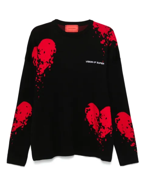 Vision Of Super embroidered-logo sweater