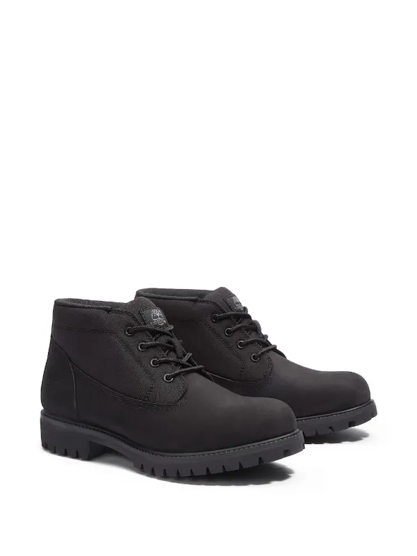 Timberland Premium Mid Lace-Up Chukka Boots Black FARFETCH IN