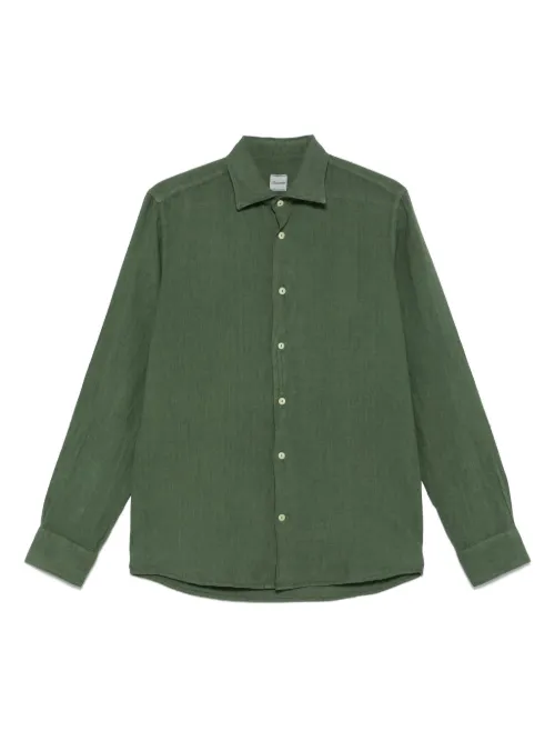 Drumohr chemise en lin - Vert - Drumohr - Modalova
