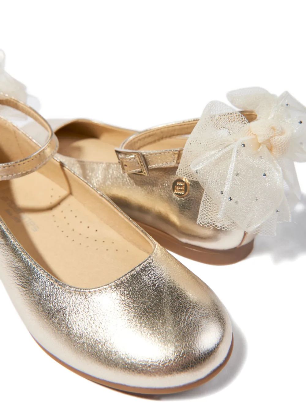 ANDANINES Metallic ballerina's Goud