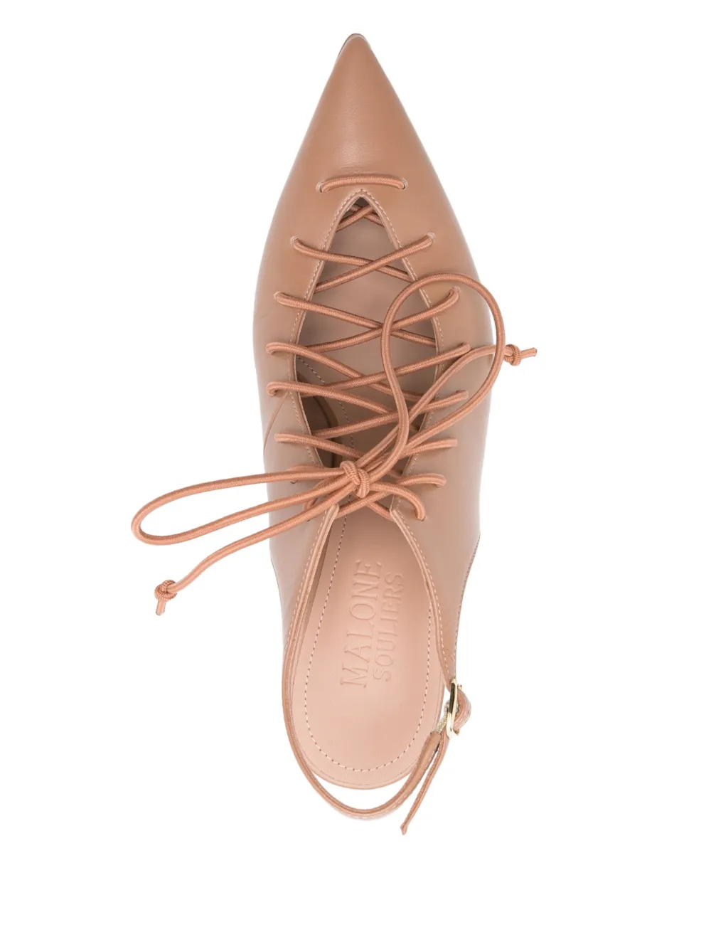 Malone Souliers 95 mm Alia pumps Bruin