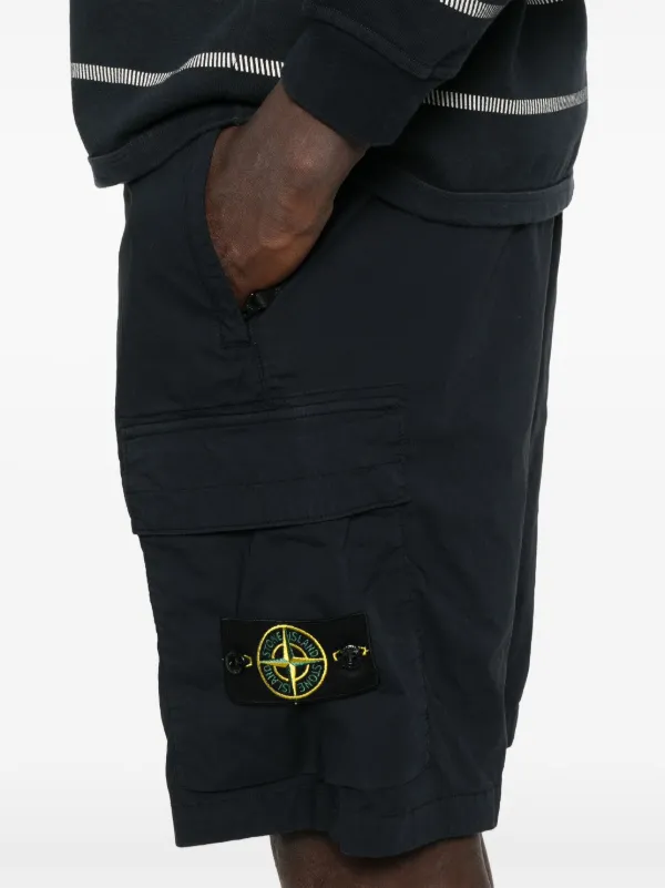 Stone Island Compass-badge Shorts | Black | FARFETCH
