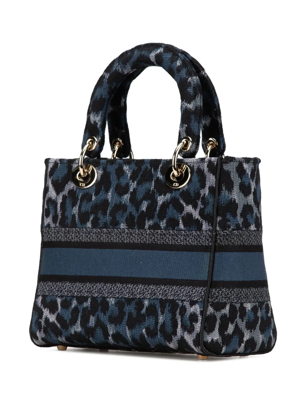 Christian Dior Pre-Owned 2022 Mizza Medium Embroidered Canvas Leopard Lady D Lite satchel | Pre-Owned | Image 2