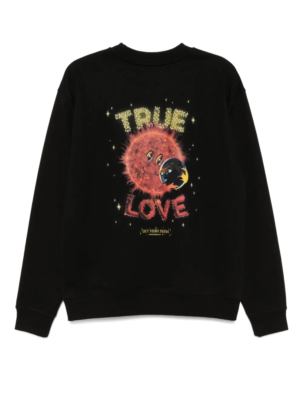 Sky High Farm Sweater met print Zwart