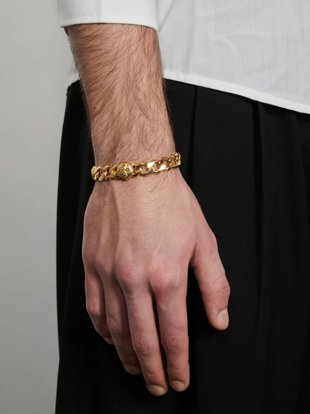 Emanuele Bicocchi Logo-engraved Bracelet In Gold