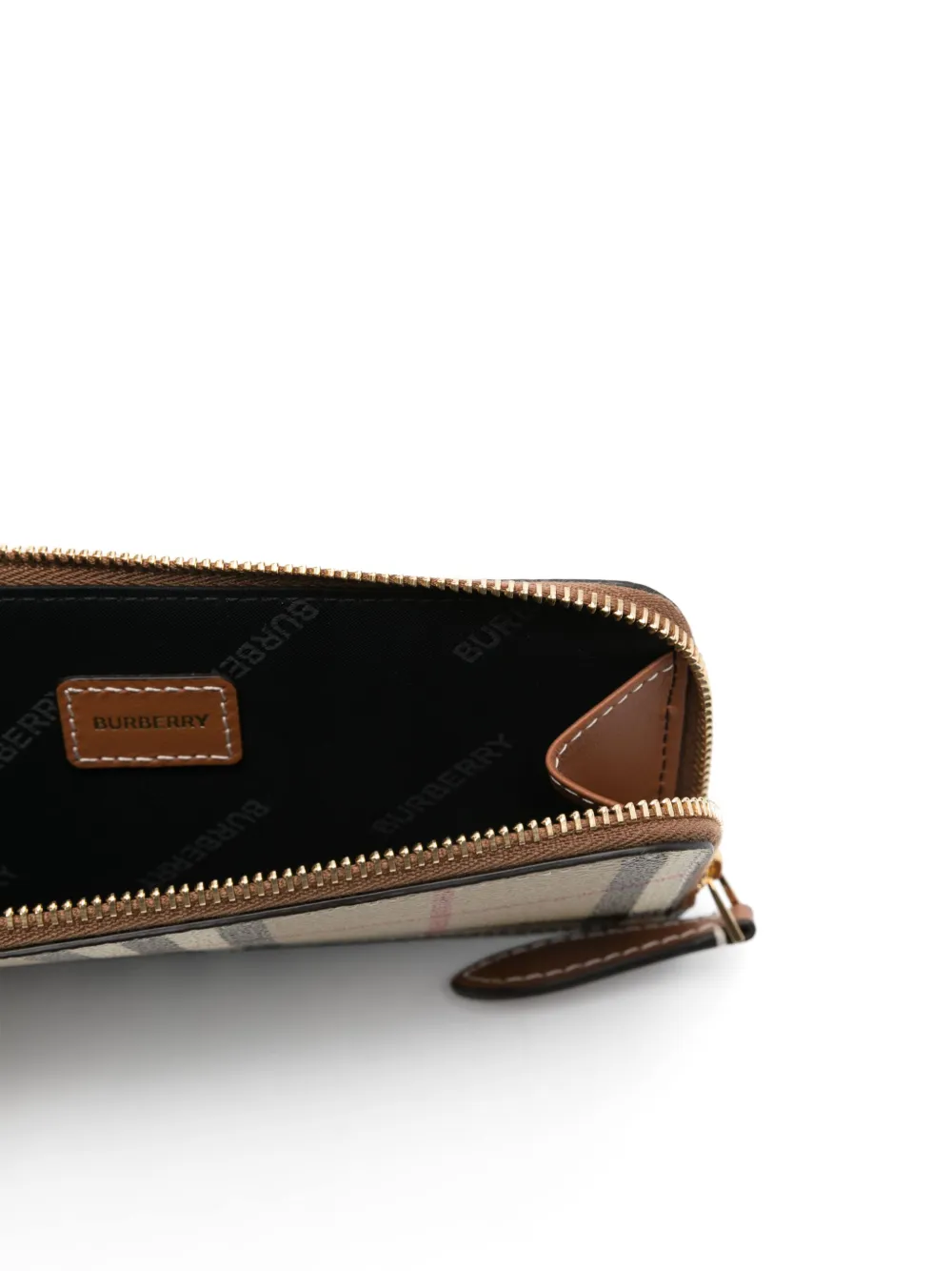 Burberry Geruite portemonnee Beige