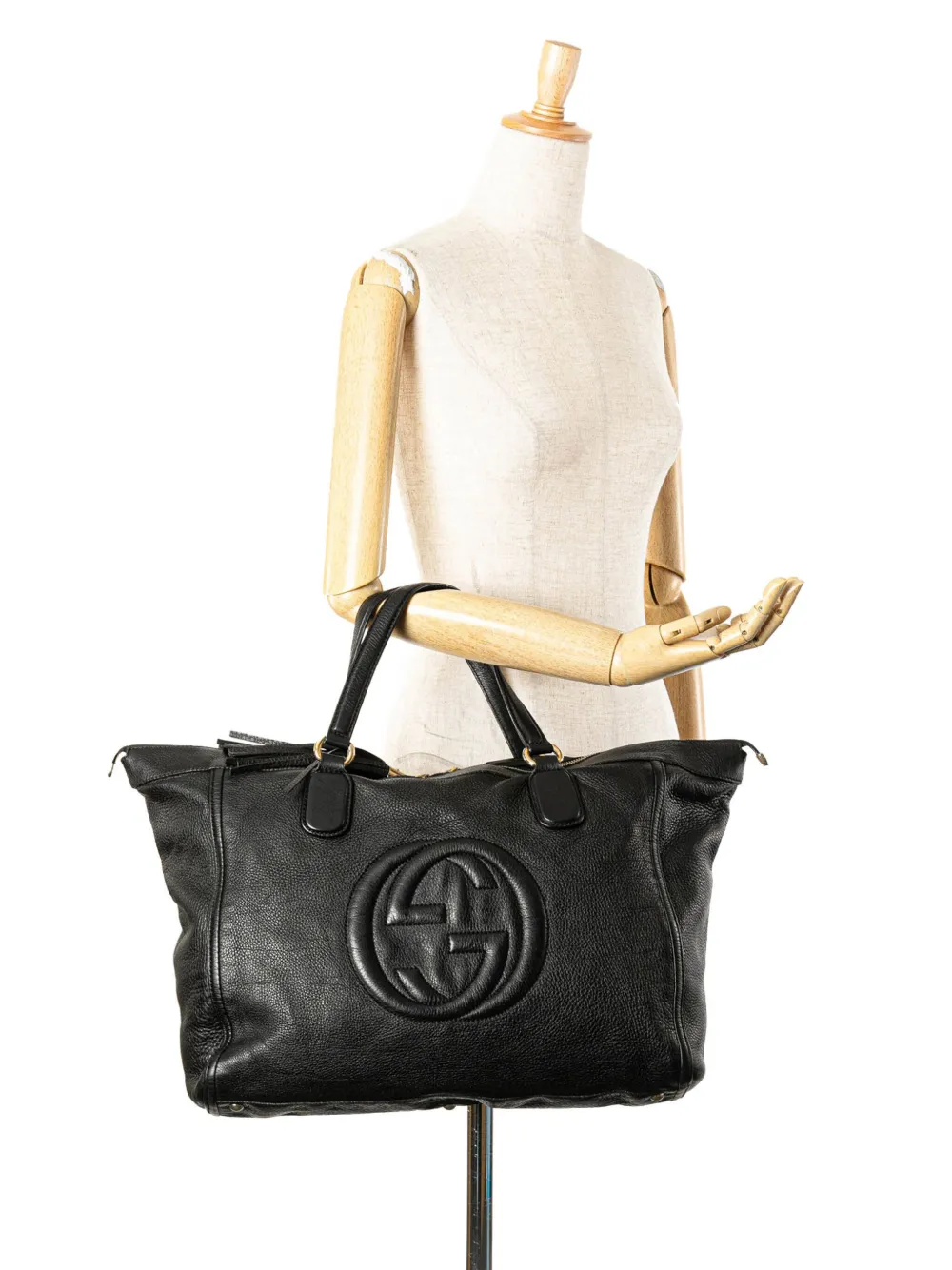 Gucci Pre-Owned Borsa tote Soho grande in pelle con zip 2000-2015 | Image 7