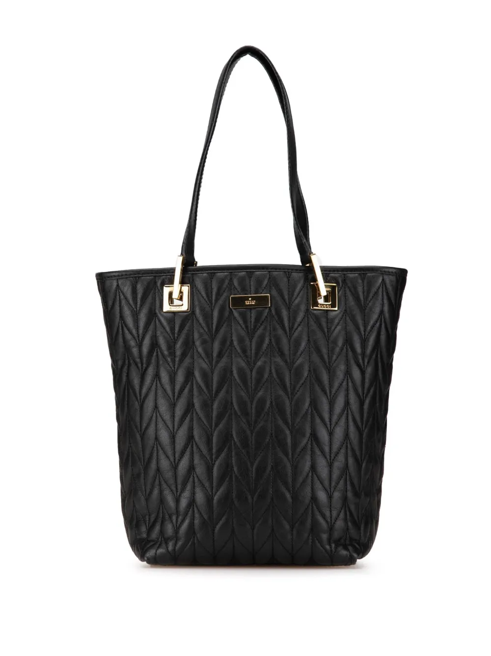 Gucci Pre-Owned 20th Century キルテッドレザー トートバッグ - ブラック Gucci Pre-Owned 20th Century キルテッドレザー トートバッグ - ブラック