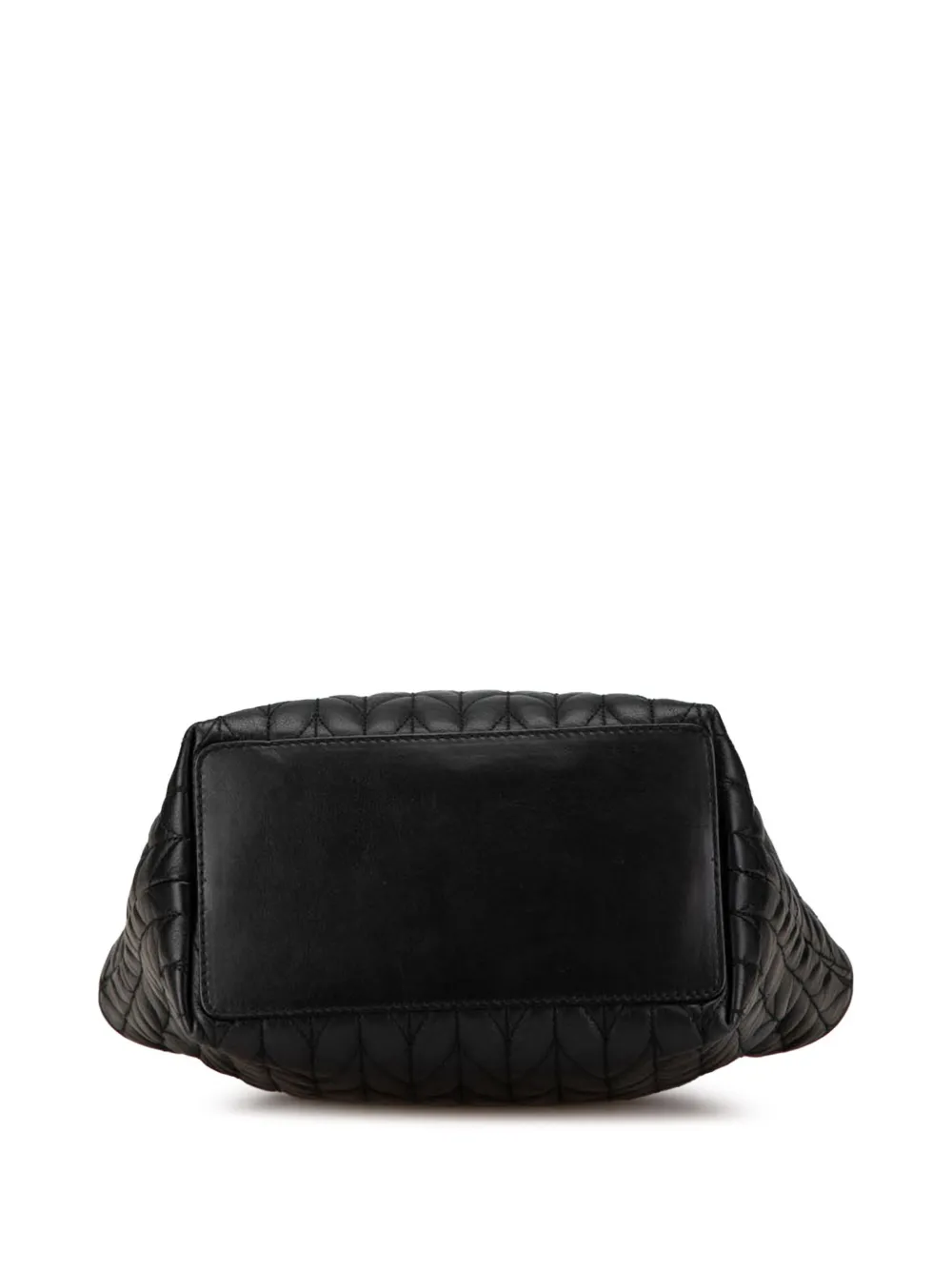 Pre-owned Gucci 20th Century Quilted Leather Tote Bag In Black
